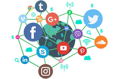Graph with multiple social media platforms